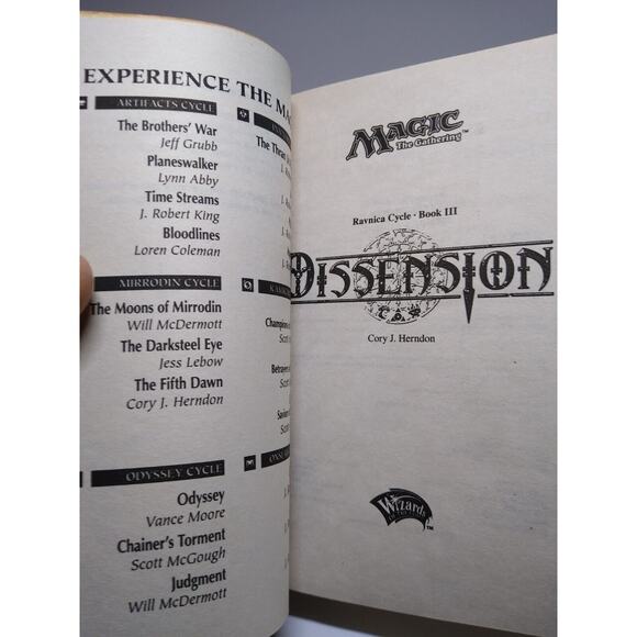 Magic The Gathering Dissension Ravnica Cycle Book 3 Paperback Novel 2006 Unused - Picture 5 of 9